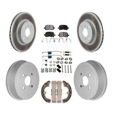 Charger l&#39;image dans la galerie, Front Rear Coat Brake Rotors Ceramic Pad Drum Kit (7Pc) For Toyota Corolla Prizm