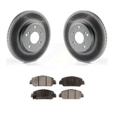 Front Coated Disc Brake Rotors And Ceramic Pads Kit For Honda Accord HR-V