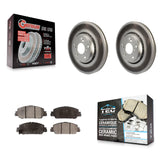 Front Coated Disc Brake Rotors And Ceramic Pads Kit For Honda Accord