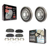 Front Coated Disc Brake Rotor & Ceramic Pad Kit For Honda Civic Accord Acura ILX