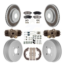 Charger l&#39;image dans la galerie, Front Rear Coated Brake Rotors Ceramic Pad Drum Kit (9Pc) For Toyota Corolla Geo