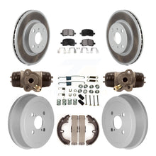 Charger l&#39;image dans la galerie, Front Rear Coated Disc Brake Rotor Ceramic Pad Drum Kit (9Pc) For Toyota Corolla