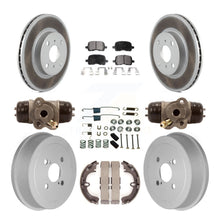 Charger l&#39;image dans la galerie, Front Rear Coat Brake Rotors Ceramic Pad Drum Kit (9Pc) For Toyota Corolla Prizm