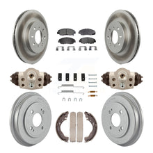 Charger l&#39;image dans la galerie, Front Rear Coated Disc Brake Rotors Ceramic Pad Drum Kit (9Pc) For Honda Insight