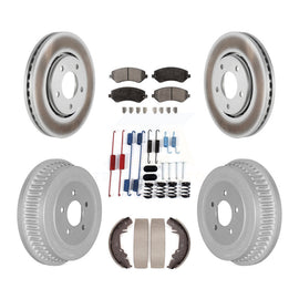 Front Rear Coat Brake Rotor Ceramic Pad Drum Kit (7Pc) For Dodge Chrysler Town &