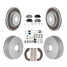 Load image into Gallery viewer, Front Rear Coated Disc Brake Rotor Ceramic Pad Drum Kit (7Pc) For Toyota Corolla
