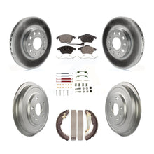 Charger l'image dans la galerie, Front Rear Coat Disc Brake Rotor Ceramic Pad Drum Kit (7Pc) For Volkswagen Jetta