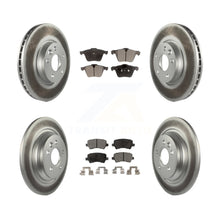 Load image into Gallery viewer, Front Rear Coated Disc Brake Rotors And Ceramic Pads Kit For Volvo V70