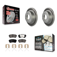 Load image into Gallery viewer, Rear Coated Disc Brake Rotors And Ceramic Pads Kit For Hyundai Sonata Kia Optima