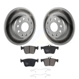 Rear Coat Disc Brake Rotor Ceramic Pad Kit For Audi A3 Quattro Volkswagen e-Golf