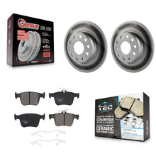 Charger l'image dans la galerie, Rear Coat Disc Brake Rotor Ceramic Pad Kit For Audi A3 Quattro Volkswagen e-Golf