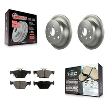 Load image into Gallery viewer, Rear Coated Disc Brake Rotors And Ceramic Pads Kit For Subaru Crosstrek