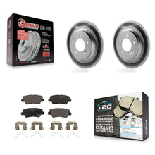Load image into Gallery viewer, Rear Coated Disc Brake Rotors Ceramic Pad Kit For Kia Niro Hyundai Ioniq Soul EV