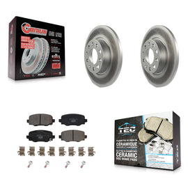 Rear Coated Disc Brake Rotors And Ceramic Pads Kit For Jeep Renegade Fiat 500X