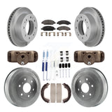 Front Rear Coated Rotors Ceramic Pad Drum Kit (9Pc) For Chevrolet Silverado 1500