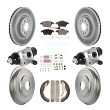 Charger l&#39;image dans la galerie, Front Rear Coat Disc Brake Rotor Ceramic Pad Drum Kit (9Pc) For Volkswagen Jetta