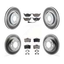Charger l'image dans la galerie, Front Rear Coated Disc Brake Rotors And Ceramic Pads Kit For Volkswagen Beetle