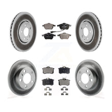 Charger l&#39;image dans la galerie, Front Rear Coated Disc Brake Rotors And Ceramic Pads Kit For Volkswagen Beetle