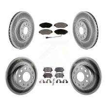 Load image into Gallery viewer, Front Rear Coated Disc Brake Rotors And Ceramic Pads Kit For Volkswagen GTI