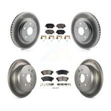 Load image into Gallery viewer, Front Rear Coated Disc Brake Rotors And Ceramic Pads Kit For Lexus IS250