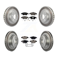 Charger l&#39;image dans la galerie, Front Rear Coated Disc Brake Rotors And Ceramic Pads Kit For Mercedes-Benz E350