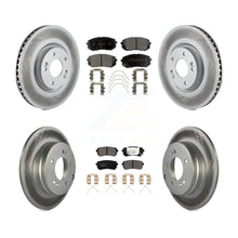 Load image into Gallery viewer, Front Rear Coated Disc Brake Rotors And Ceramic Pads Kit For Kia Optima