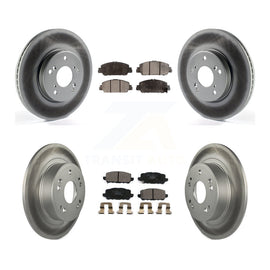 [Front+Rear] 2016-2022 Honda HR-V Premium Coated Rotors & Ceramic Pads Brake Kit For Max Braking