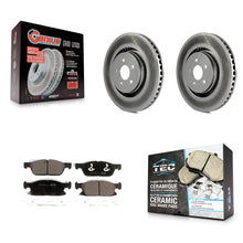 Charger l'image dans la galerie, Front Coated Brake Rotor Ceramic Pad Kit For Ford Fusion Lincoln MKZ Continental