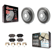 Charger l'image dans la galerie, Front Coated Disc Brake Rotors And Ceramic Pads Kit For Lexus IS250