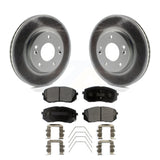 Front Coat Disc Brake Rotors Ceramic Pad Kit For 2022 Hyundai Kona AWD with 2.0L