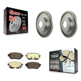 [Rear] 2016-2021 Mazda 6 Premium Coated Rotors & Ceramic Pads Brake Kit For Max Braking