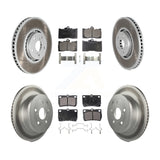 Front Rear Coated Brake Rotors Ceramic Pad Kit (6Pc) For Lexus IS350 GS350 GS430