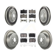 Load image into Gallery viewer, Front Rear Coated Brake Rotor Ceramic Pad Kit (6Pc) For Lexus GS350 IS350 GS450h