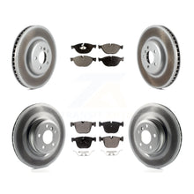 Charger l'image dans la galerie, Front Rear Coat Brake Rotor Ceramic Pad Kit (6Pc) For BMW 750Li xDrive 750i 550i