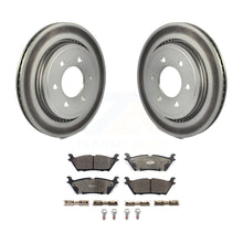 Load image into Gallery viewer, Rear Coat Brake Rotor Ceramic Pad Kit For Ford F-150 With Electric Parking