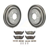 Rear Coat Brake Rotor Ceramic Pad Kit For Ford F-150 With Electric Parking