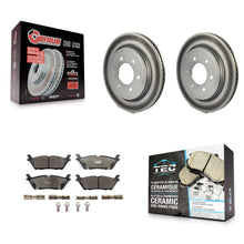 Load image into Gallery viewer, Rear Coat Brake Rotor Ceramic Pad Kit For Ford F-150 With Electric Parking