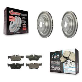 Rear Coat Brake Rotors Ceramic Pad Kit For BMW X1 Mini Cooper Countryman X2 228i