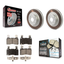 Charger l'image dans la galerie, Front Coated Brake Rotor &amp; Ceramic Pad Kit For Cadillac CTS Chevrolet Camaro CT6