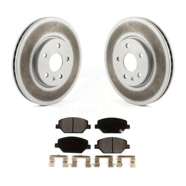 [Front] 2019 Buick Envision Cadillac XT4 Premium Coated Rotors & Ceramic Pads Brake Kit For Max Braking