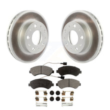 Charger l&#39;image dans la galerie, Front Coated Disc Brake Rotor &amp; Ceramic Pad Kit For Ram ProMaster 1500 2500 3500