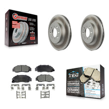 Charger l'image dans la galerie, [Front] 1992-1993 Acura Integra GS-R Premium Coated Rotors &amp; Ceramic Pads Brake Kit For Max Braking