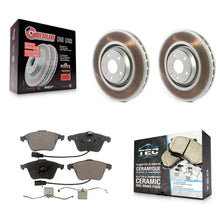 Charger l'image dans la galerie, Front Coated Disc Brake Rotors And Ceramic Pads Kit For Audi TT Quattro TTS