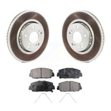 Charger l&#39;image dans la galerie, Front Coated Disc Brake Rotors And Ceramic Pads Kit For Acura RLX