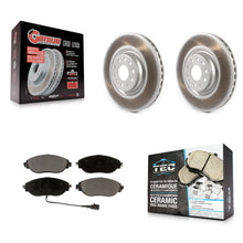 Charger l'image dans la galerie, Front Coat Brake Rotor Ceramic Pad Kit For Volkswagen Tiguan Jetta GTI Audi Golf