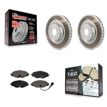 Charger l'image dans la galerie, Front Coat Brake Rotor Ceramic Pad Kit For Volkswagen Golf Audi A3 Jetta Quattro