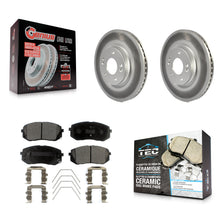 Charger l'image dans la galerie, Front Coat Disc Brake Rotor Ceramic Pad Kit For Kia Soul Hyundai Kona Elantra GT