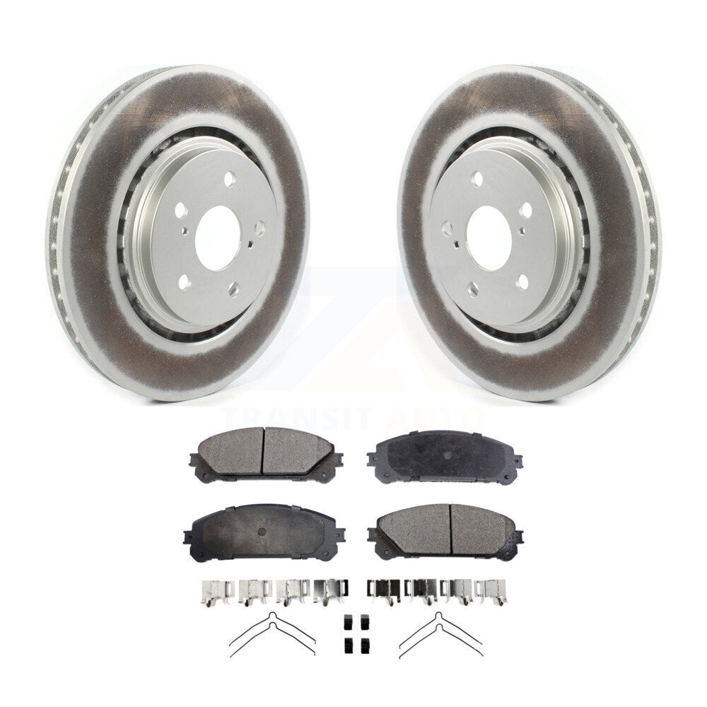 Front Coat Disc Brake Rotor Ceramic Pad Kit For Lexus RX350 RX450h Toyota RX350L