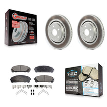 Charger l'image dans la galerie, Front Coat Disc Brake Rotor Ceramic Pad Kit For Lexus RX350 RX450h Toyota RX350L