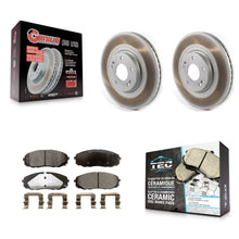 Charger l'image dans la galerie, [Front] 2015-2020 Kia Sedona Premium Coated Rotors &amp; Ceramic Pads Brake Kit For Max Braking